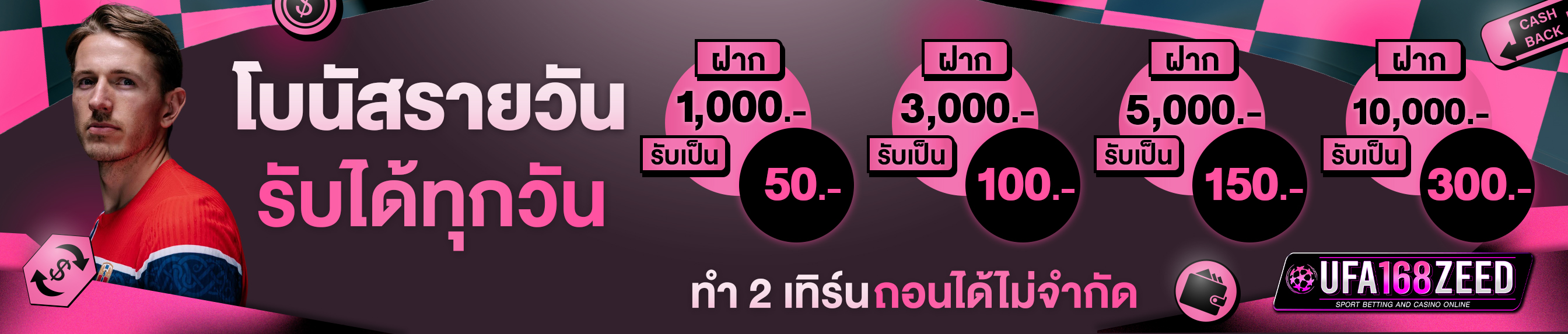 [เก่า] โบนัสรายวัน รับได้ทุกวัน